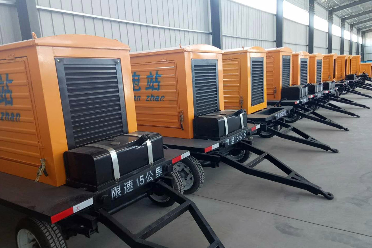 双桥发电机租赁施工现场